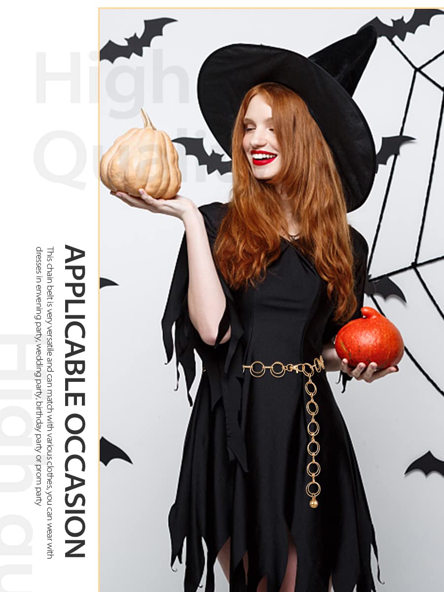 FIORETTO Chain Belt for Women Metal Waist Chain Fashion Multilayer Chain Belts for Dress - Image 6