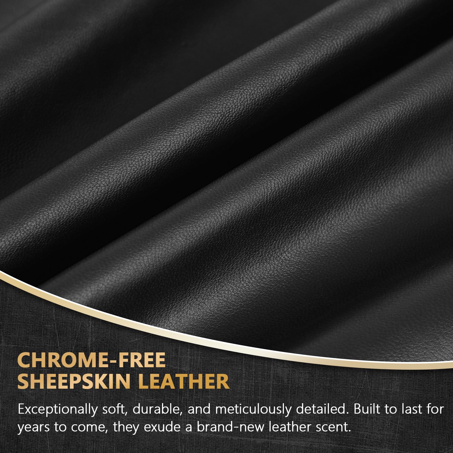 FIORETTO Men’s Chrome-Free Leather Driving Gloves Warm Cashmere Lined Touchscreen Winter Gloves M200814 - Image 5