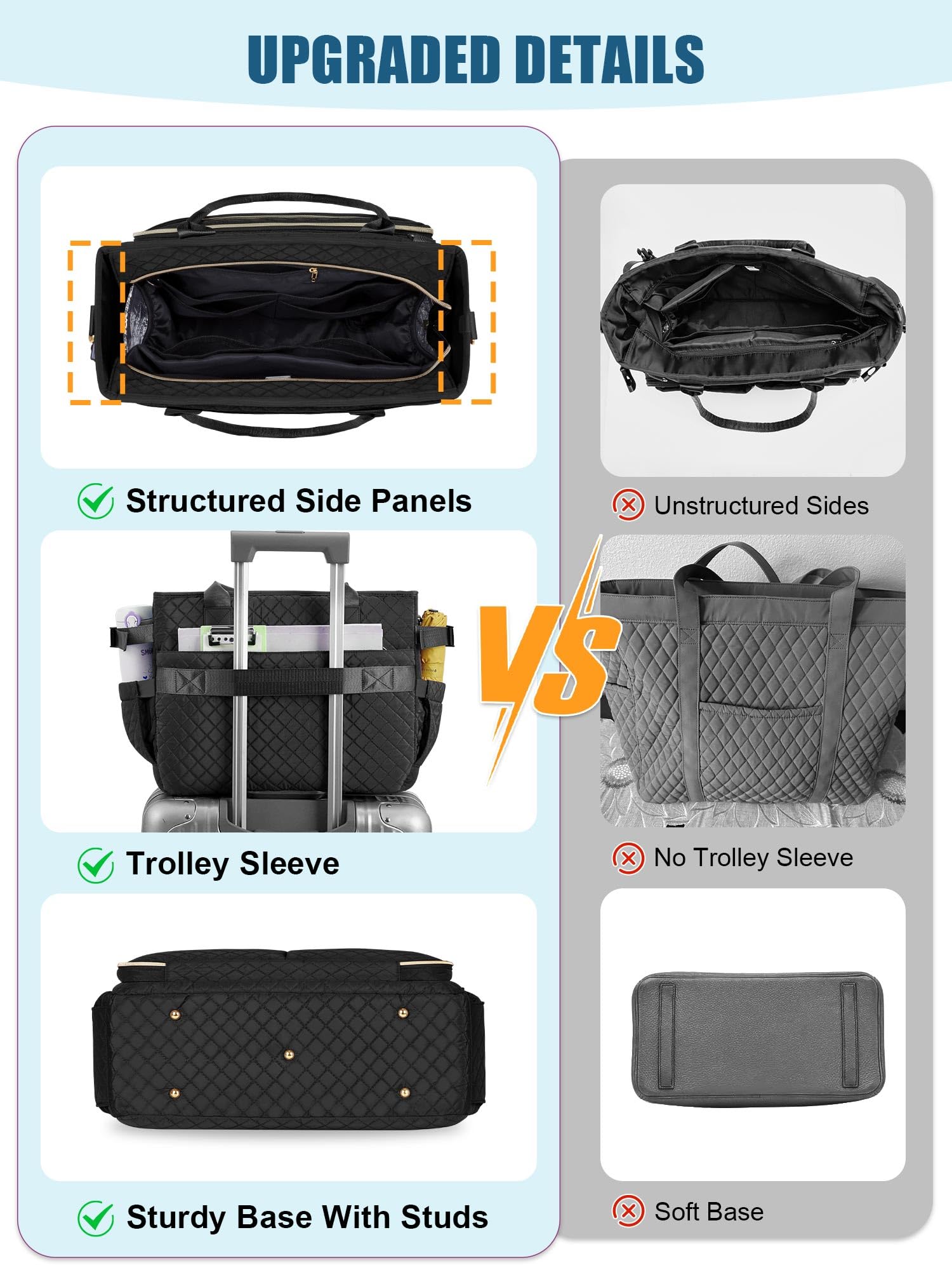 FIORETTO Teacher Tote Bag for Women with Laptop Compartment, Large Cup Holder, Zip Closure, Ideal for Work, Bible, Nurse - Image 5