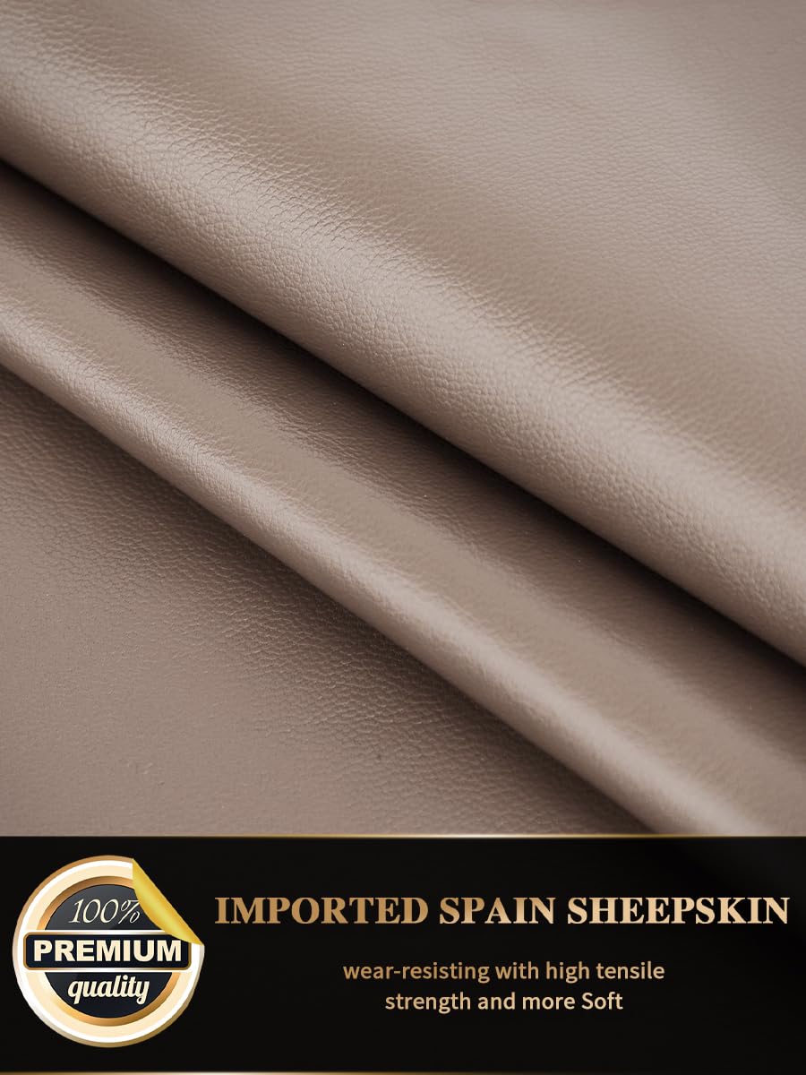 FIORETTO Womens Fingerless Leather Gloves for Driving Unlined Half Finger Punk Gloves 180413 - Image 5