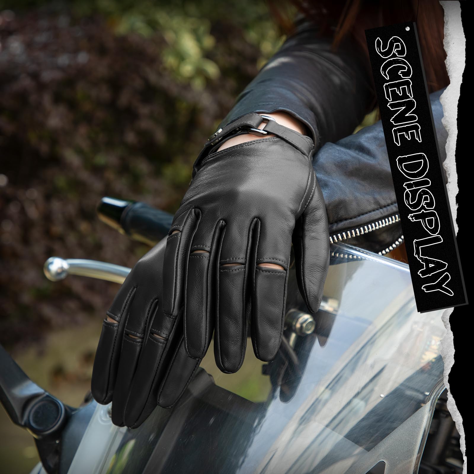 FIORETTO Womens Genuine Leather Driving Gloves Unlined Touchscreen Sheepskin Gloves Thin for Ladies W190415 - Image 4