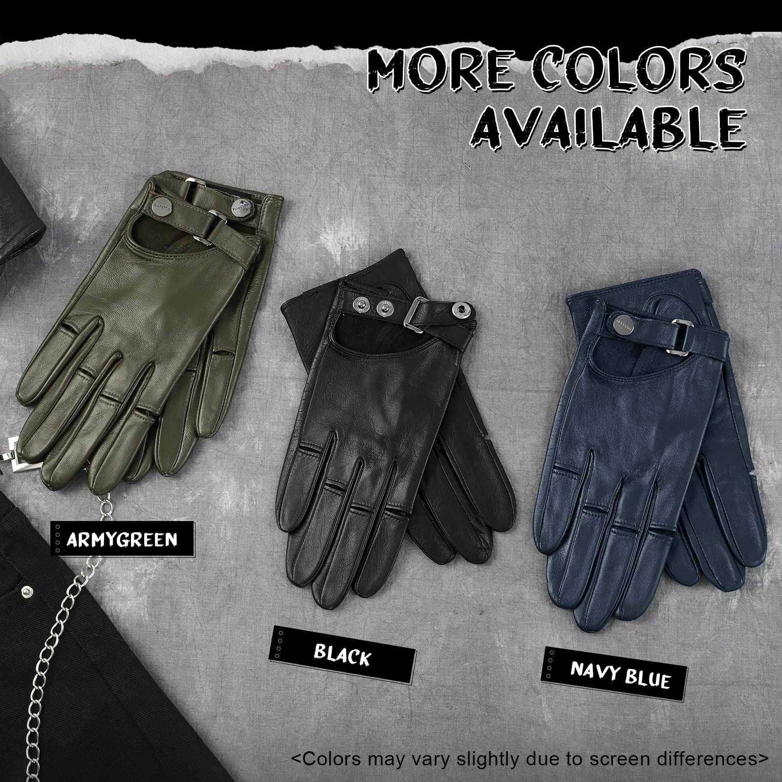 FIORETTO Womens Genuine Leather Driving Gloves Unlined Touchscreen Sheepskin Gloves Thin for Ladies W190415 - Image 6