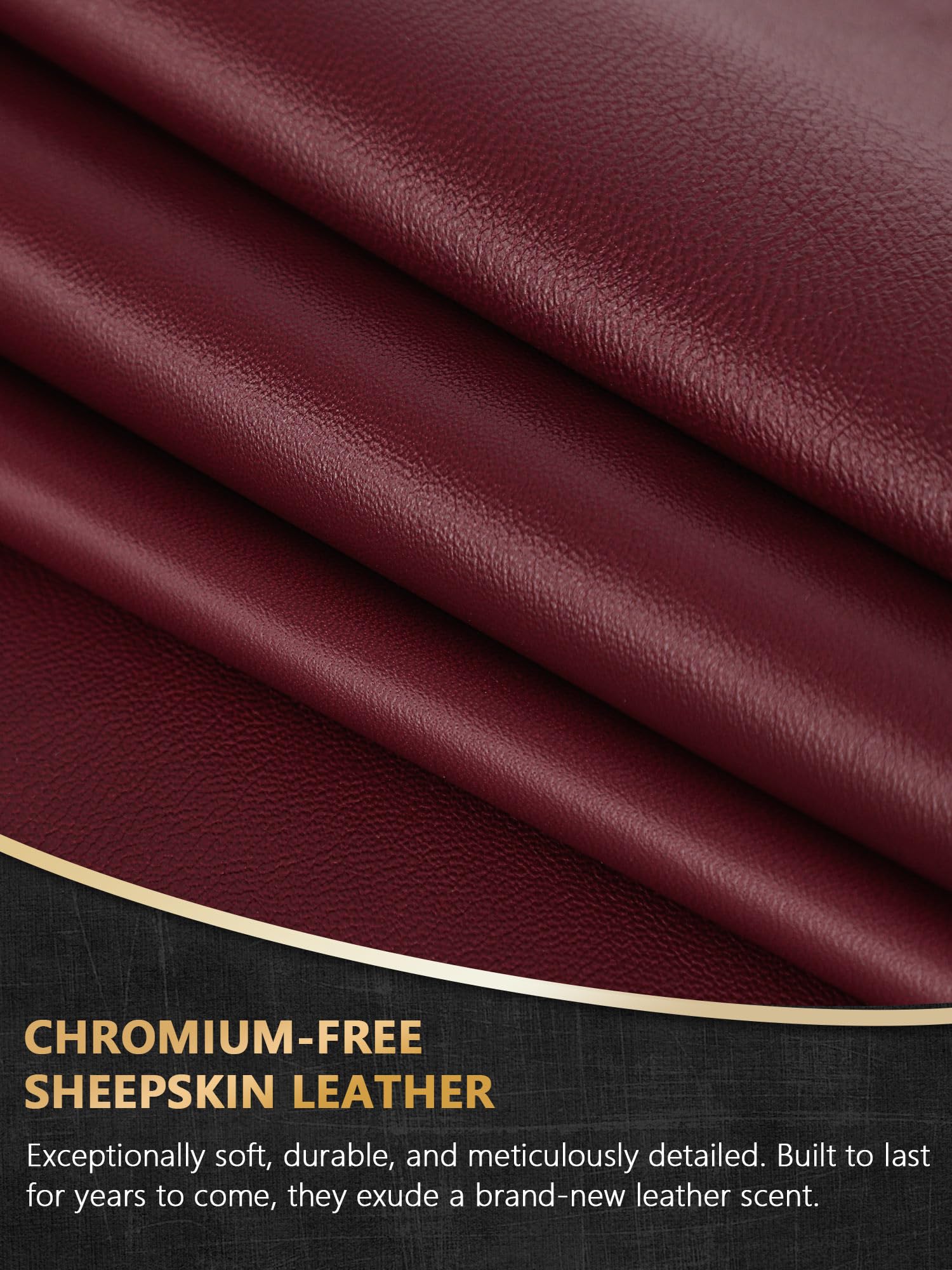 FIORETTO Womens Leather Gloves Winter Touchscreen Warm Wool/Fleece Lined Sheepskin Driving Gloves (Chrome-Free) W24004 - Image 4